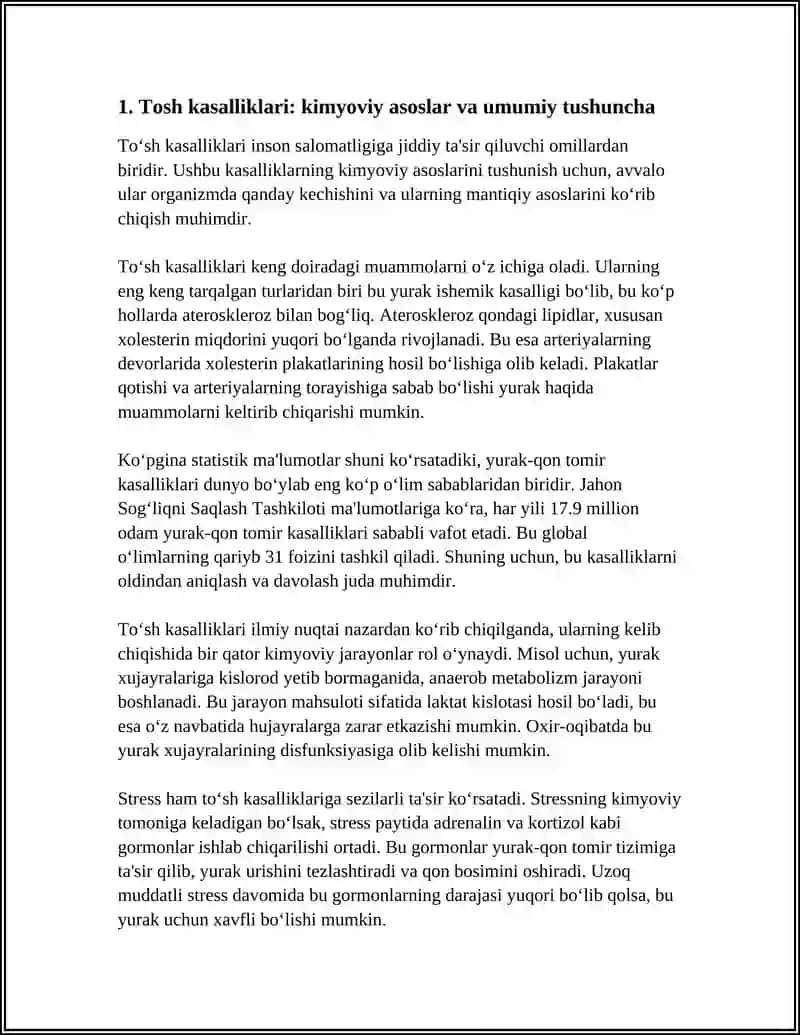 TOSH KASALIKLARI ULARNI KIMYOVIY ASOSLARI 3