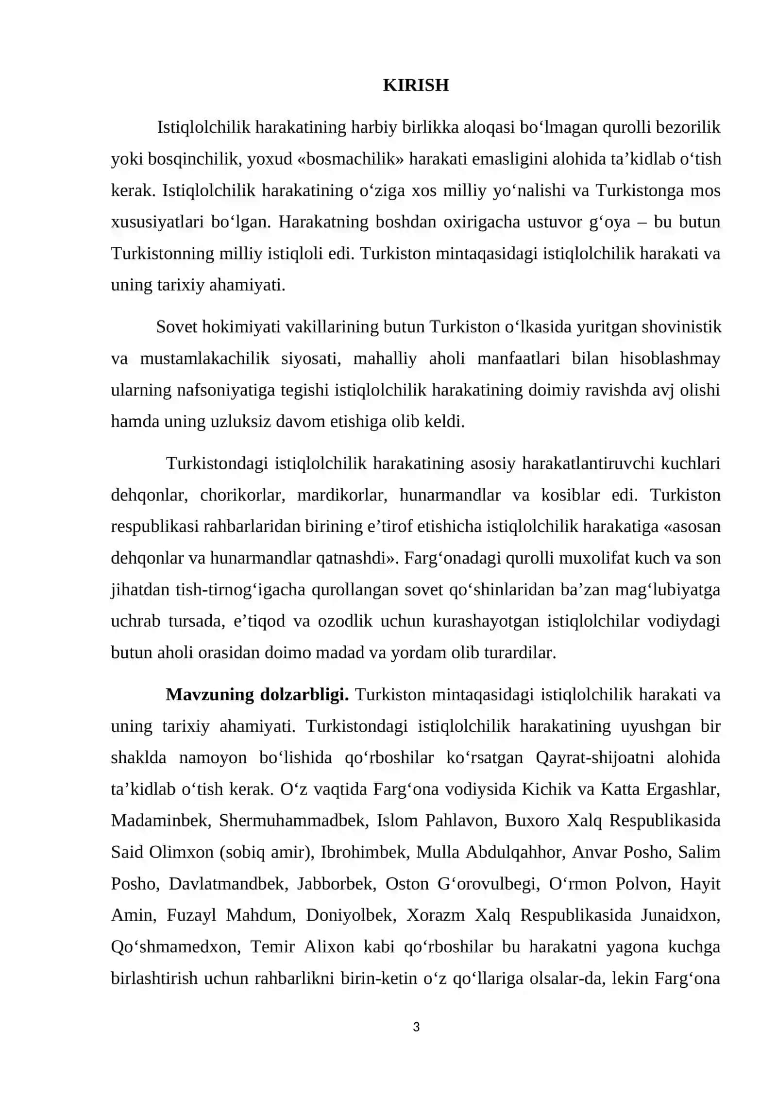BUXORODA ISTIQLOLCHILIK HARAKATI VA UNING NATIJASI 3
