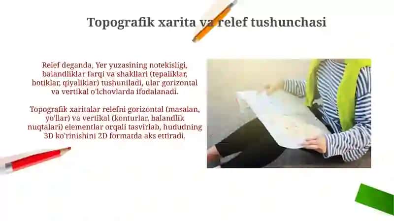 Tanlangan kôcha -maydonni relyefi va topoxaritasini ôrganish 3