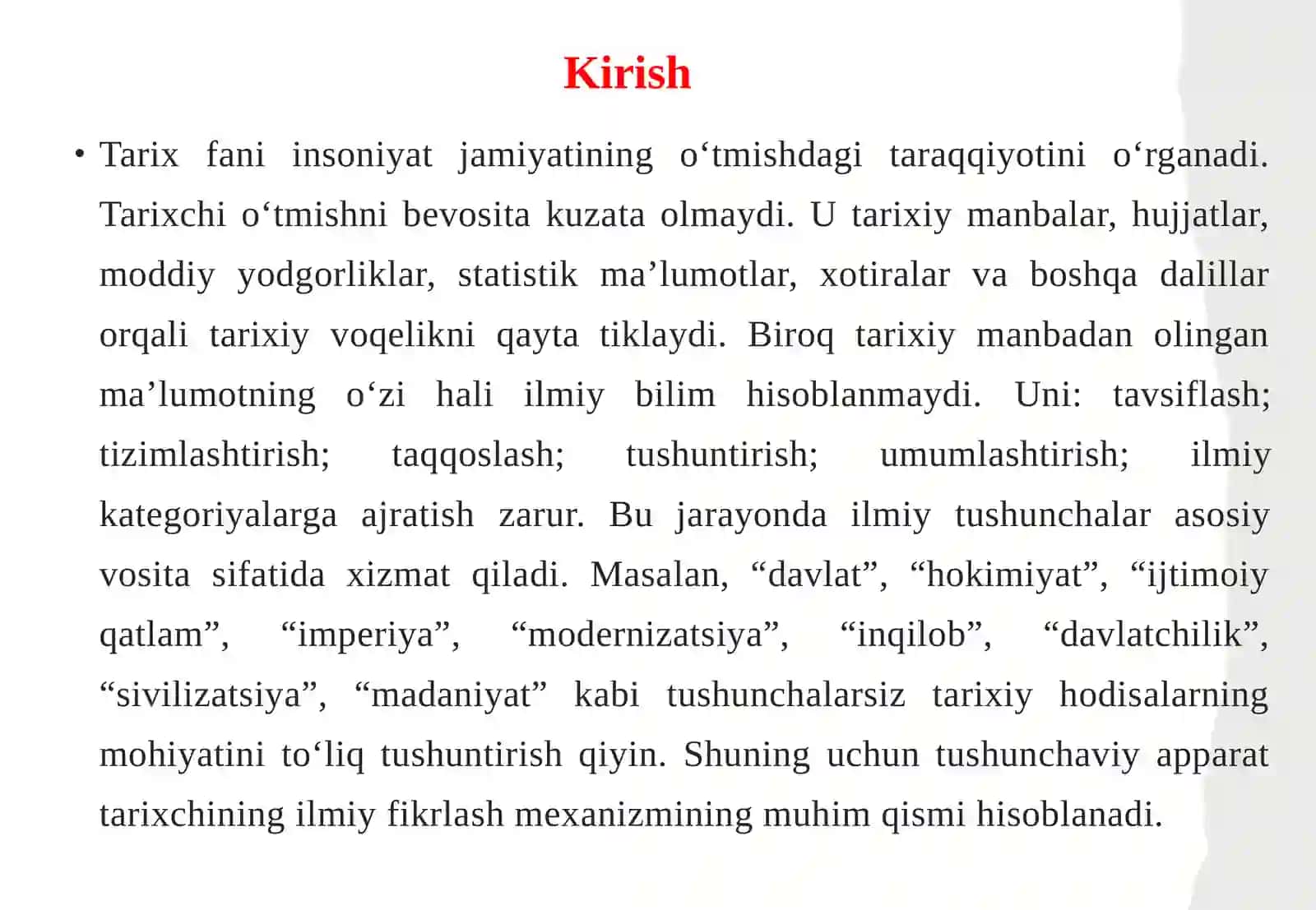 Tushunchaviy apparat tarixiy tadqiqotning vositasi sifatida 3