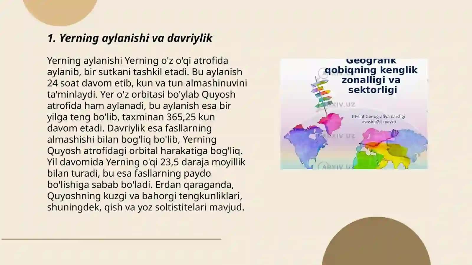 Geografik qobiqda davriylik va ritmiylik 3