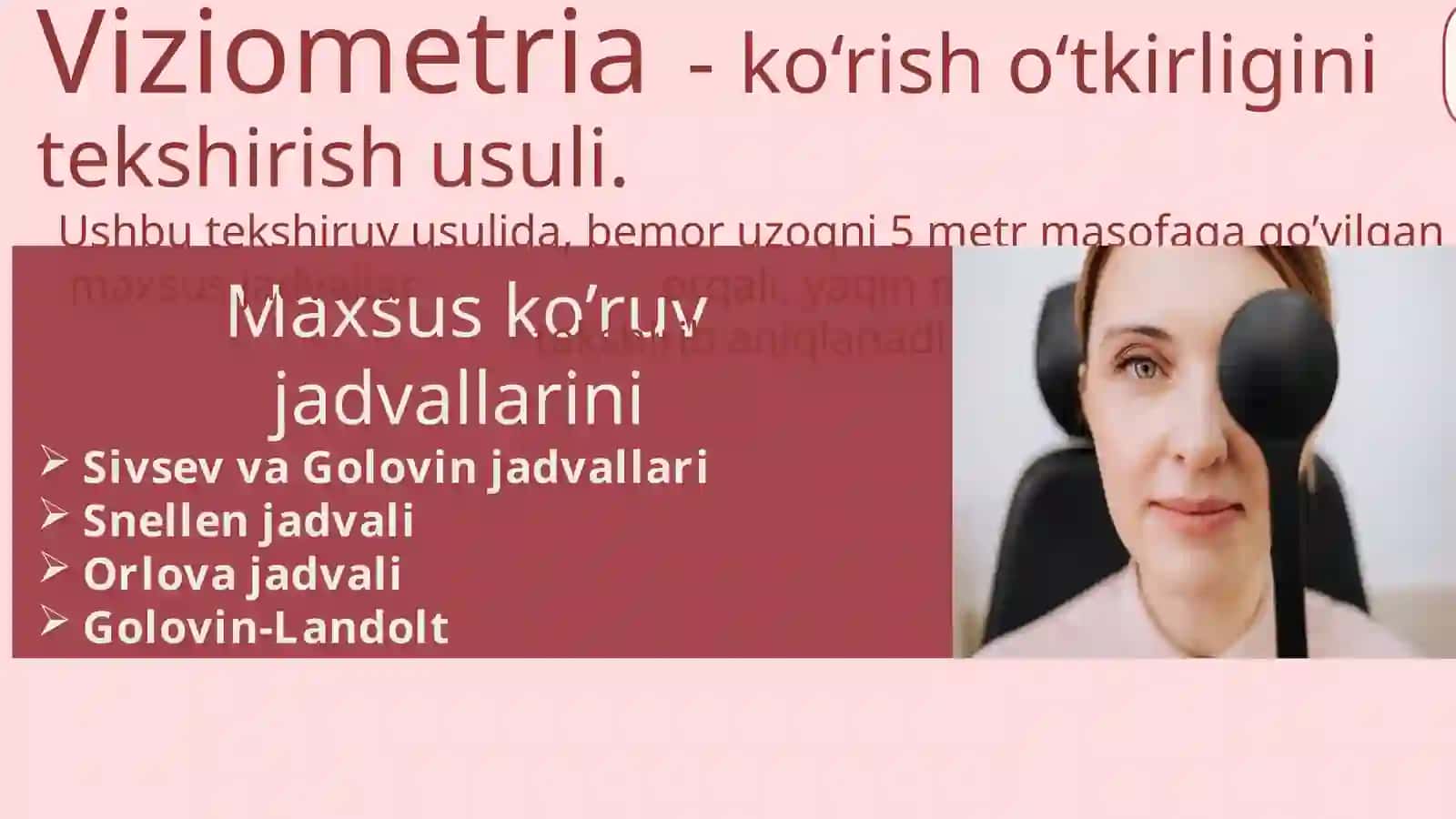 KO’RUV A’ZOSINING TEKSHIRUV USULLARI 3