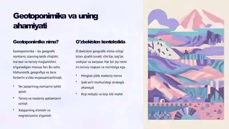 Geotoponimika faniga O'zbek olimlarini qo'shgan xissalari 3