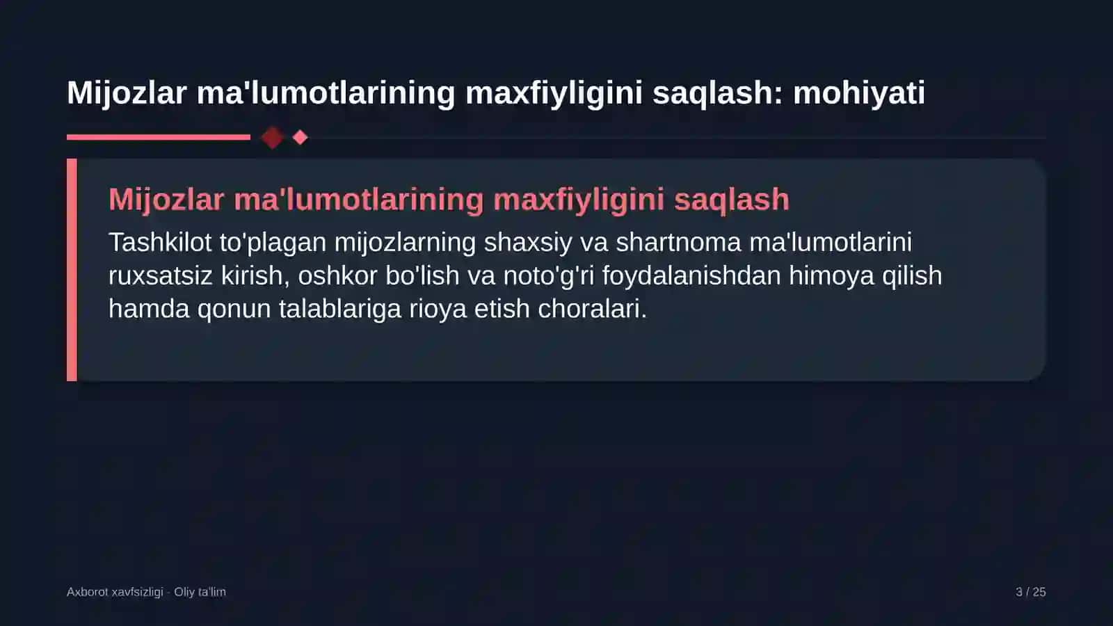 turistik zonalarda mijozlar ma'lumotlarining maxfiyligini saqlash 8009 3