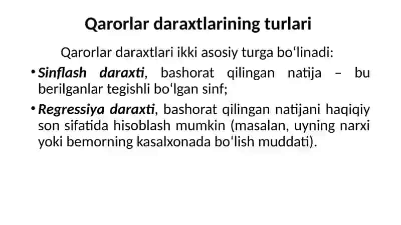 Qarorlar daraxti 3