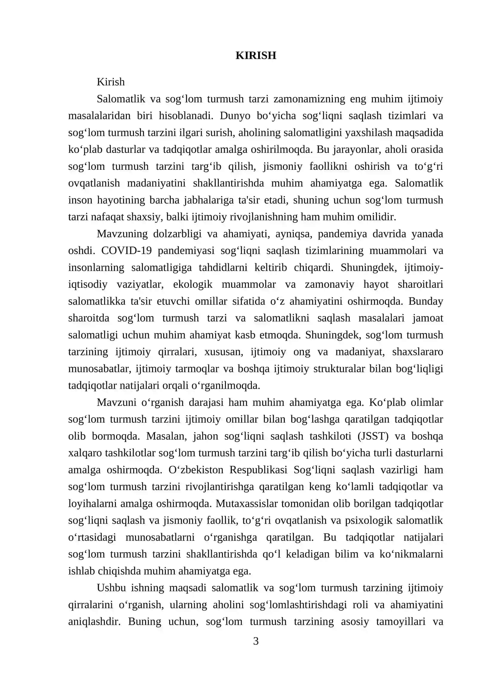 Salomatlik va sogʻlom turmush tarzini ijtimoiy qirralari 3