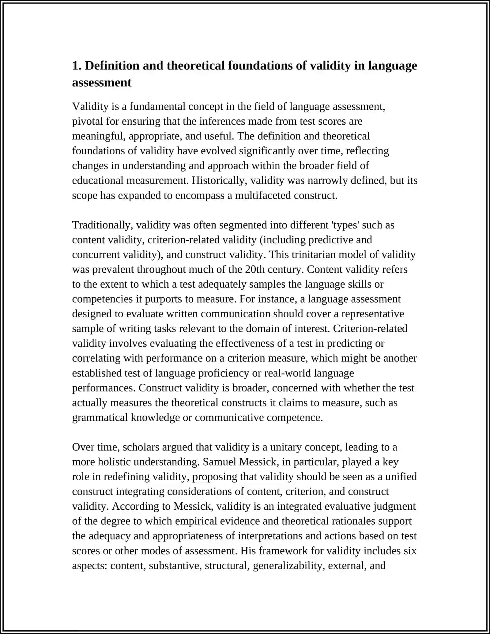 VALIDITY IN LANGUAGE ASSESSMENT 3