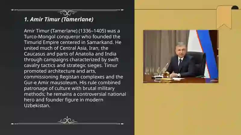 Famous lideris in Uzbekistan 3