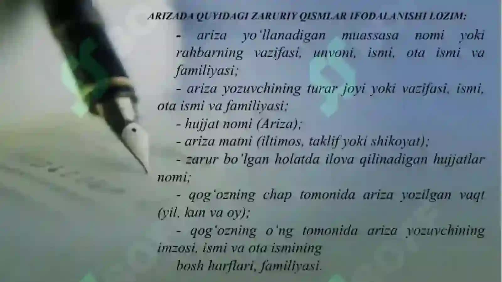 Ariza va xizmat xatlarida shaxsiylik va rasmiylik muvozanati 3