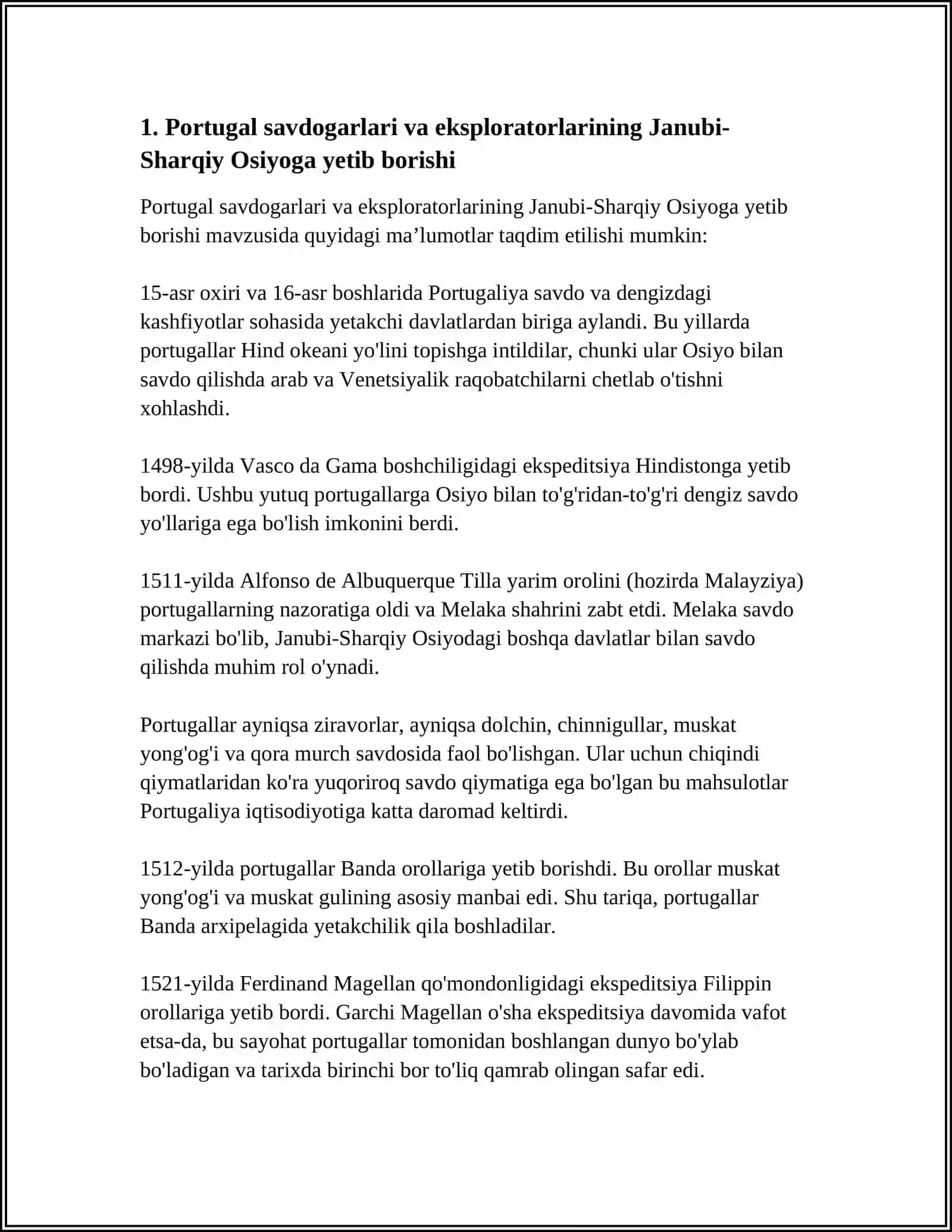 MUSTAQIL ISH Mavzu: 9-15-ASIRLARDA JANUBIY SHARQIY OSIYO 3