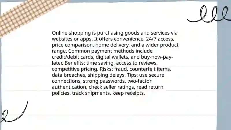 Online shopping 3