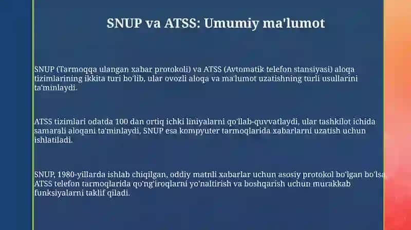 SNUP va ATSS 3