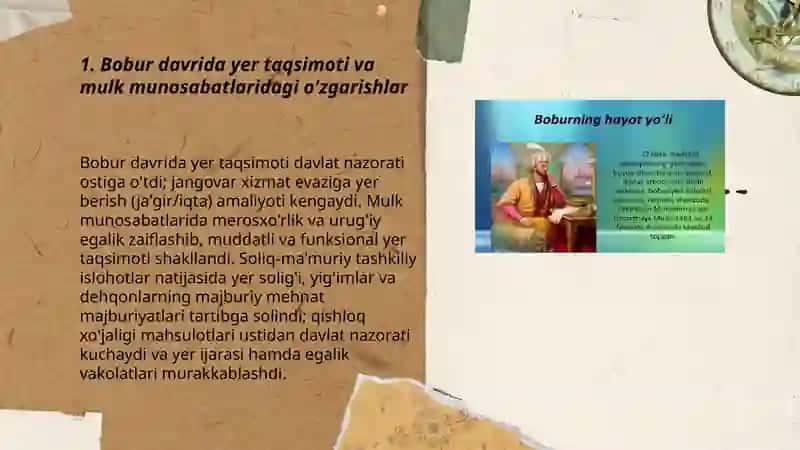 Bobir va uning vorislari olib borgan ijtimoiy-iqtisodiy islohotlarning mohiyati 3