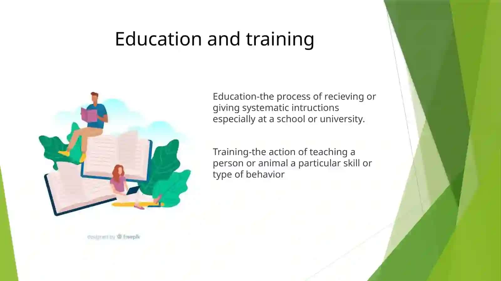 Aducation and training 3