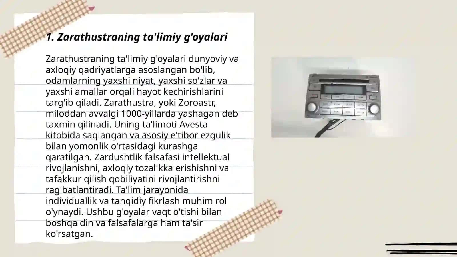 Zarathustraning ta'limiy g'oyalari 3