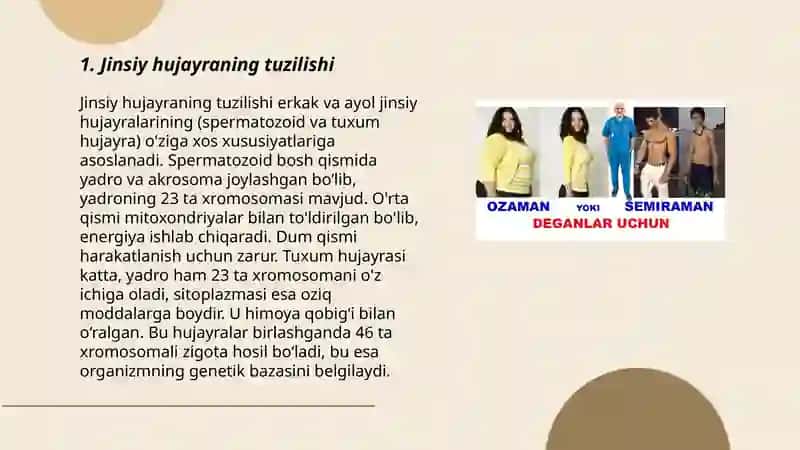 Jinssiz va jinsiy kòpayish 3