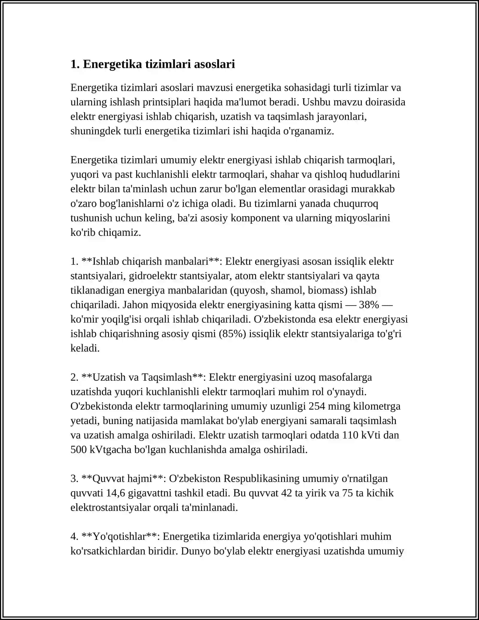 BUXORO MUXANDISLIK TEXNALOGIYA INSTITUTI ENERGETIKA FAKULTETI 3
