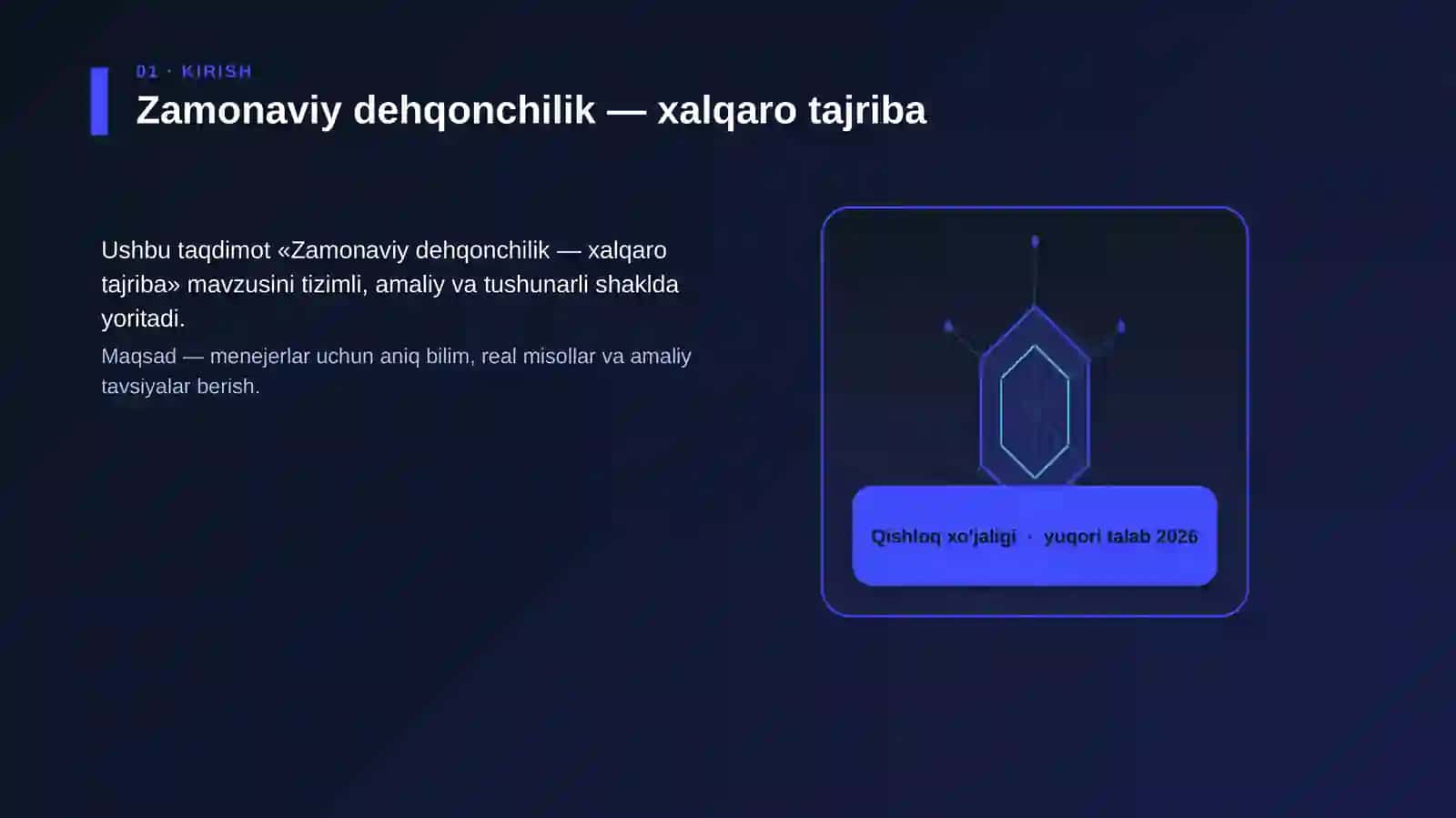 Zamonaviy dehqonchilik — xalqaro tajriba 3