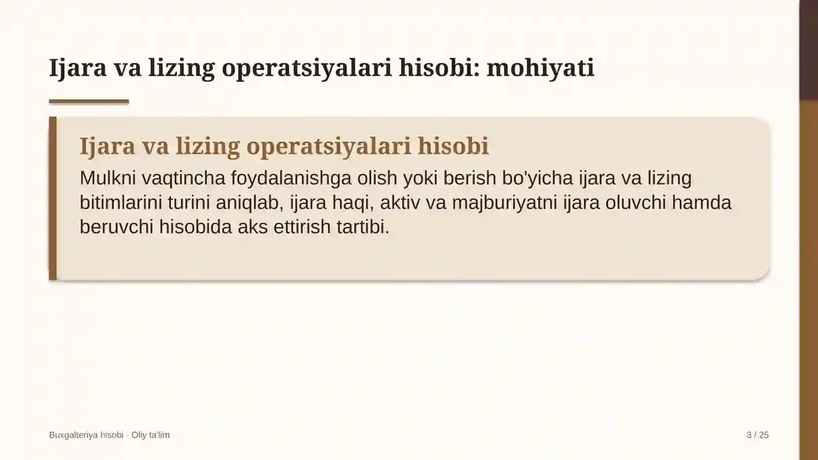 viloyat teleradiokompaniyalarida ijara va lizing operatsiyalari hisobi 4843 3