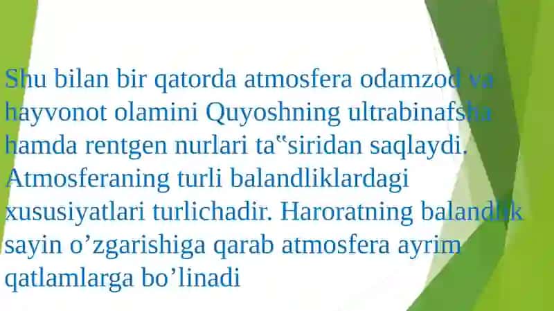 Iqlim shunoslik fanidagi taqdimot 3