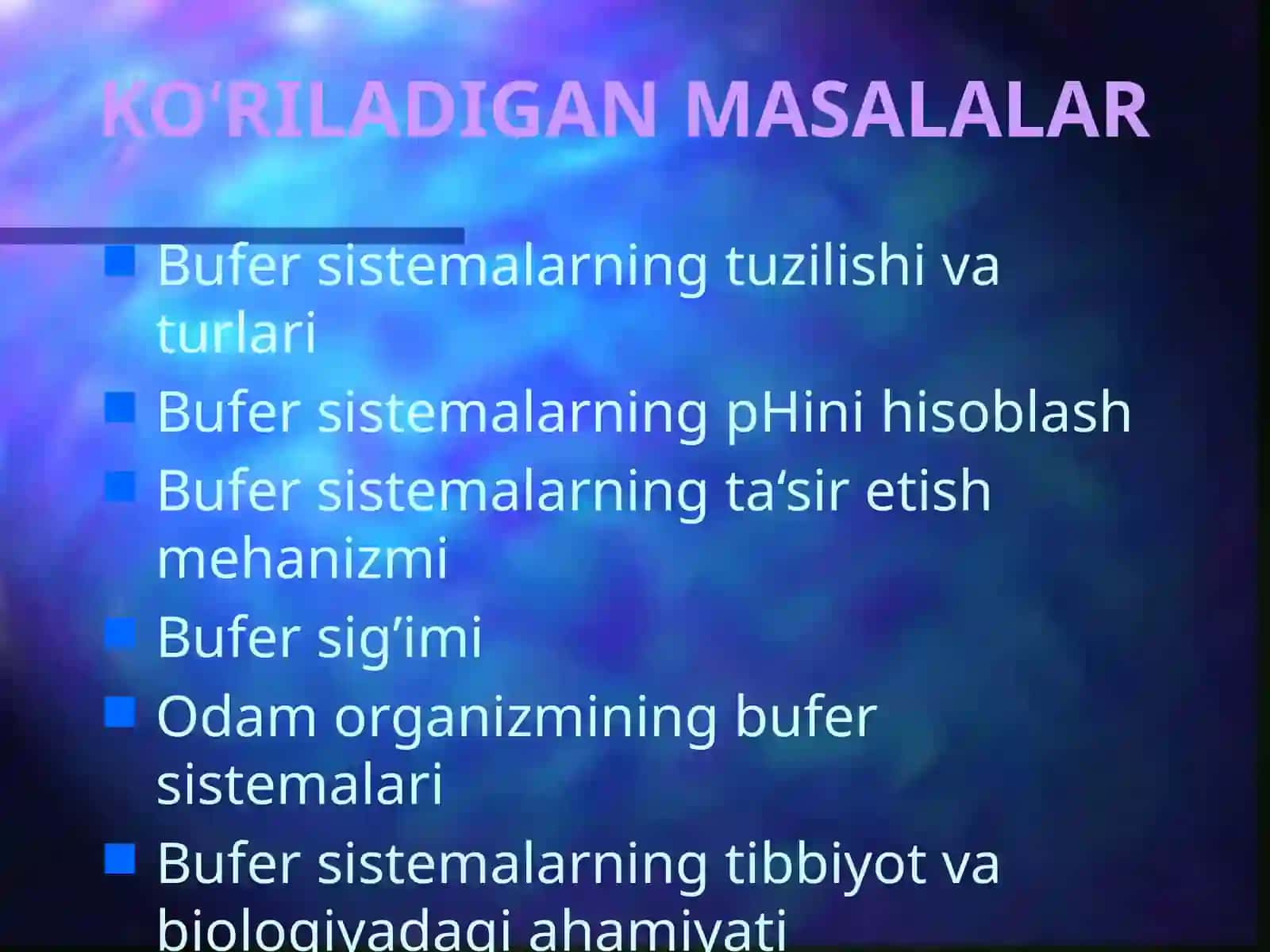 BUFER SISTEMALAR 3