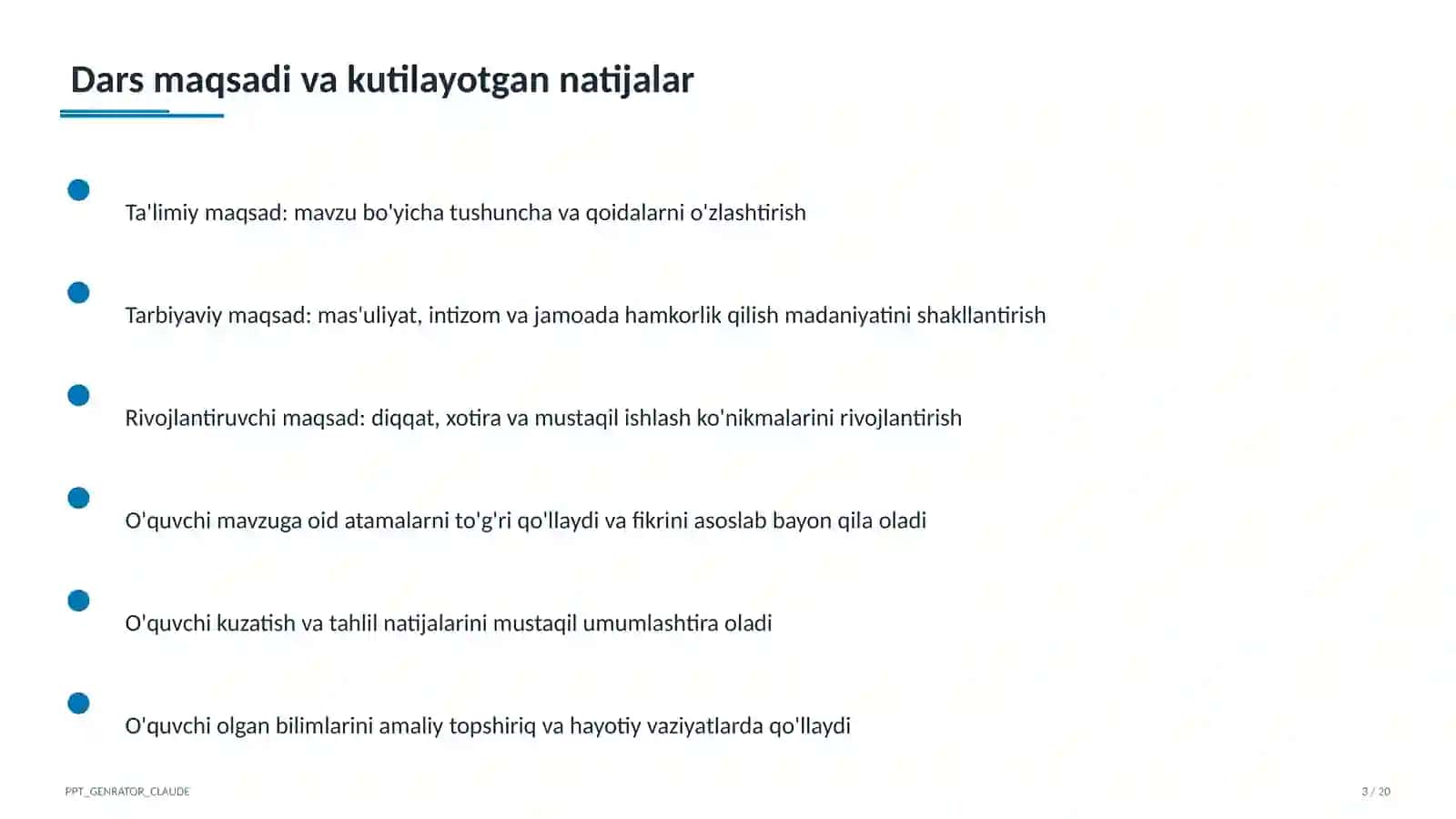 Moddalar massasining saqlanish qonuni (7-sinf) Kimyo (7–11) — o'quvchilar uchun 3