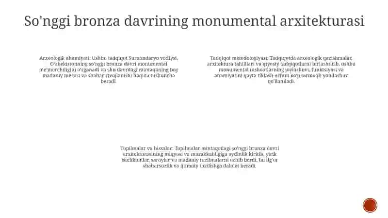 So‘Ngi Bronza Davri Surxon Vohaszi Hududida Joylashgan Yodgorliklar Ososida 3