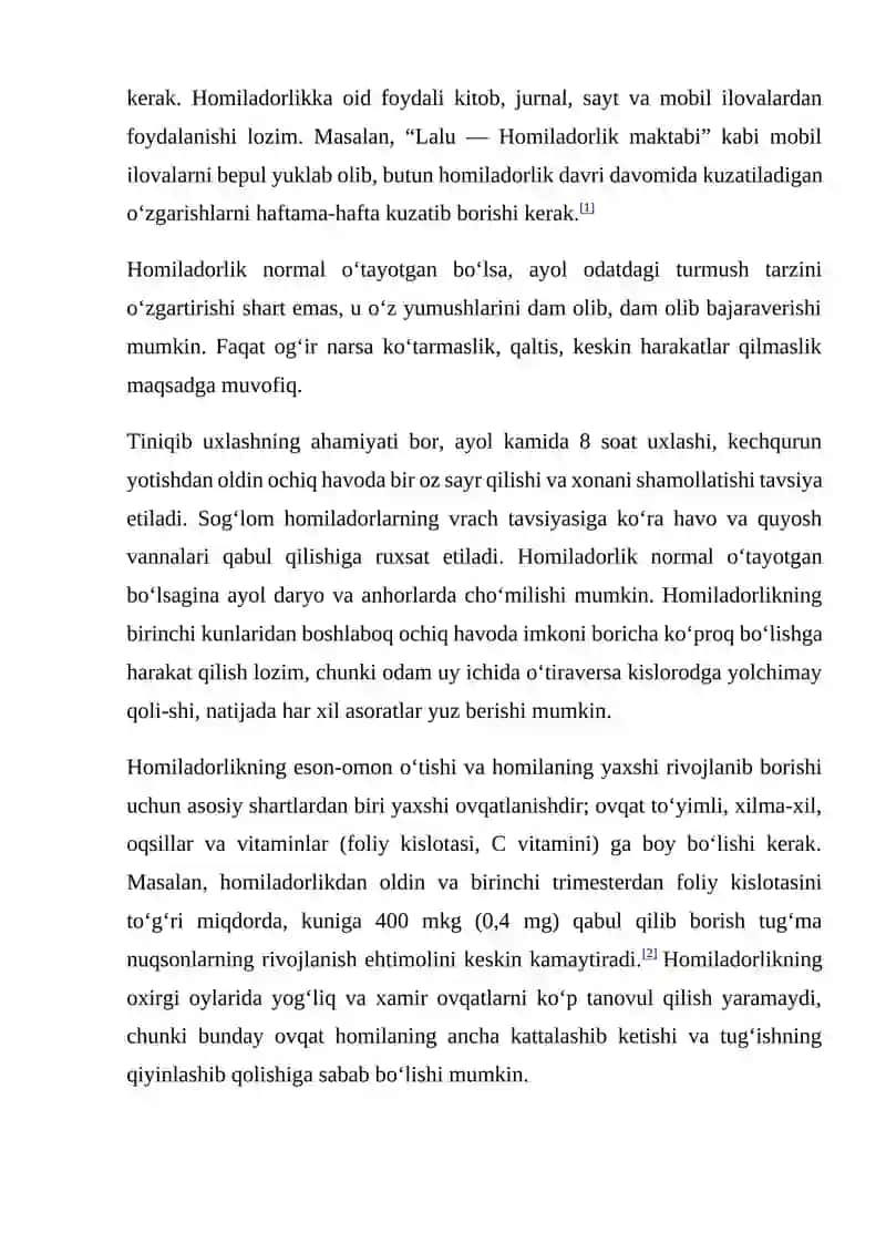 Homilador ayollarni parvarish qilish 3