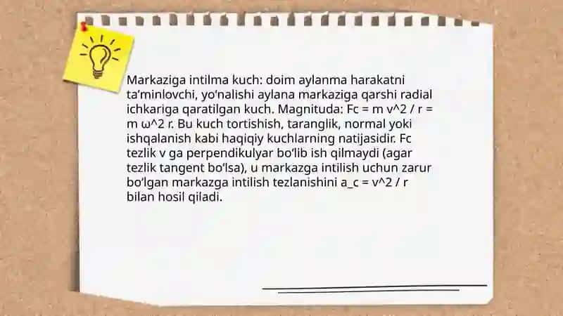 Markaziga intilma kuch 3