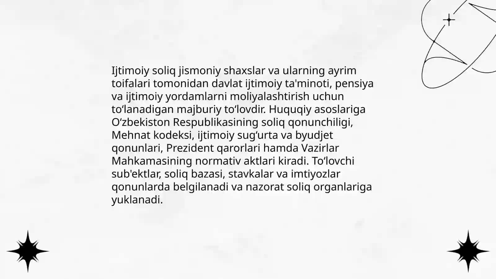 Jismoniy shaxslar va ularning ayrim toifalari tomonidan to'lanadigan ijtimoiy soliq 3