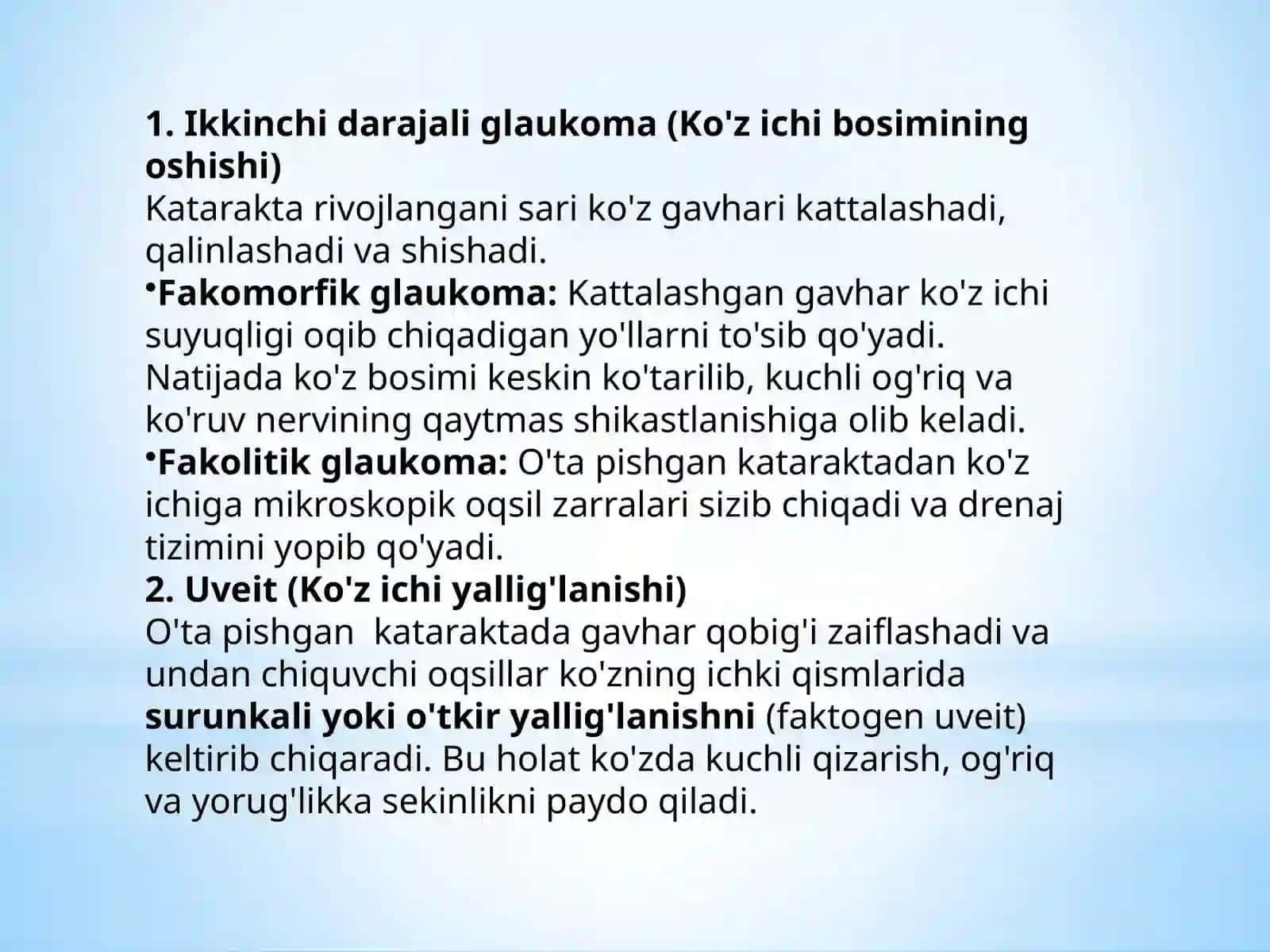 Katarakta jarroxligi asoratlari 3