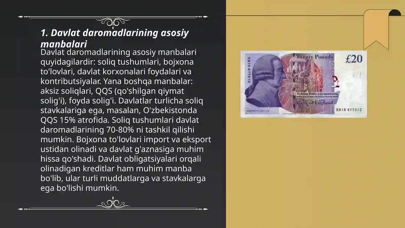 Davlat daromadlarni huquqiy tartibga solish 3