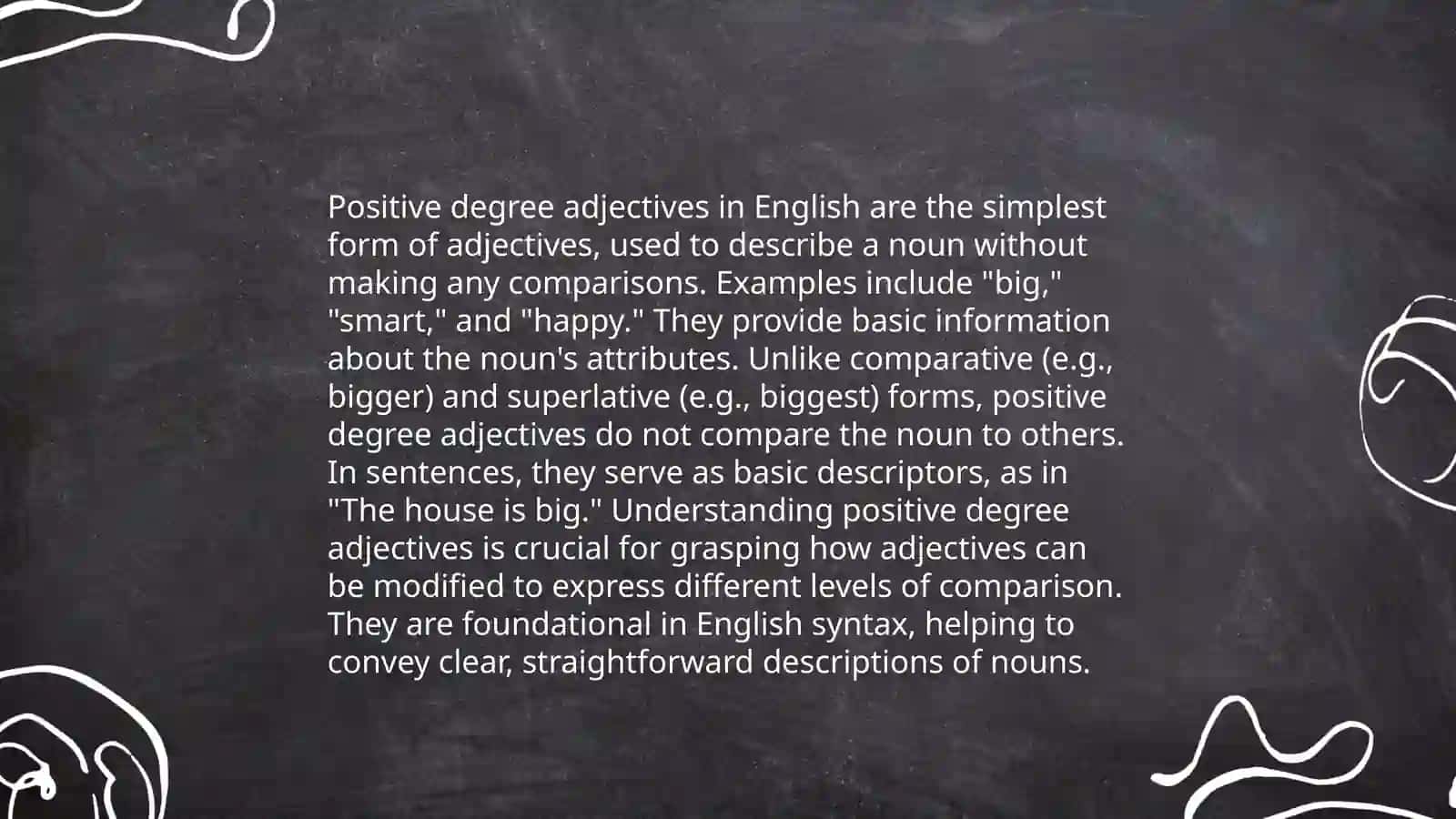 Adjective degrees 3