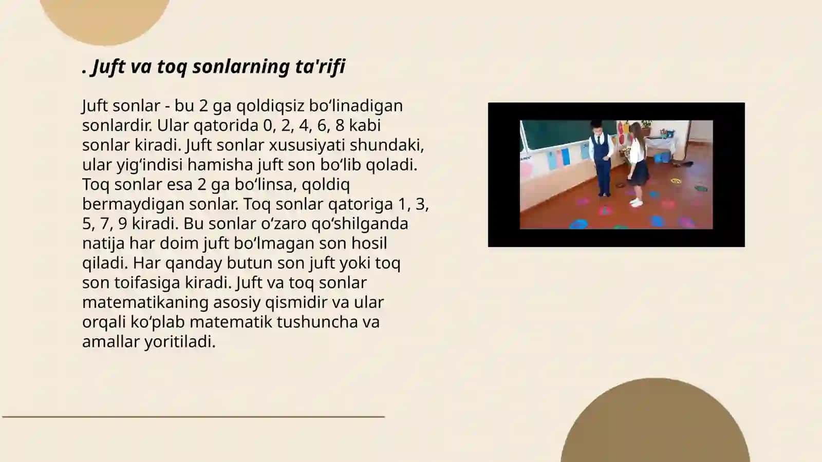 Juft va toq sonlarni oʼrgatish metodikasi 3