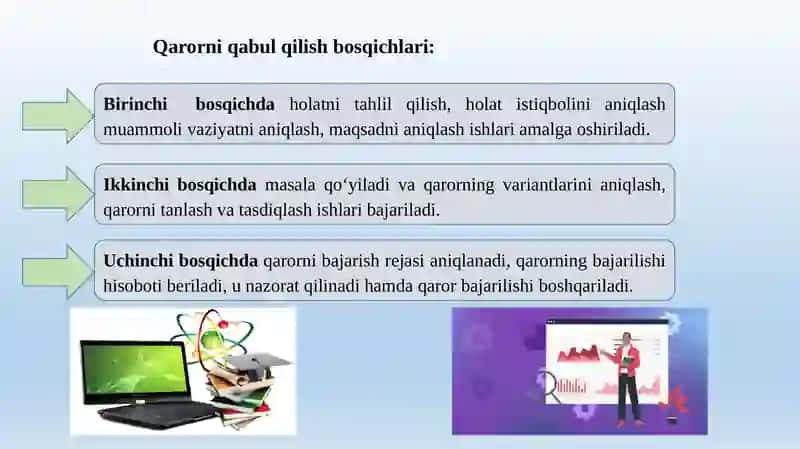 Axborot analitika va qarorlarni qabul qilishni qo'llab quvvatlovchi tizimlar 3