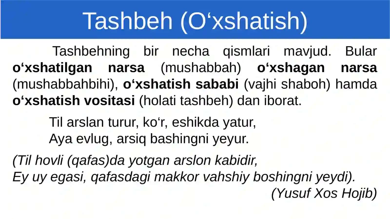 Tashbeh(O‘xshatish) 3