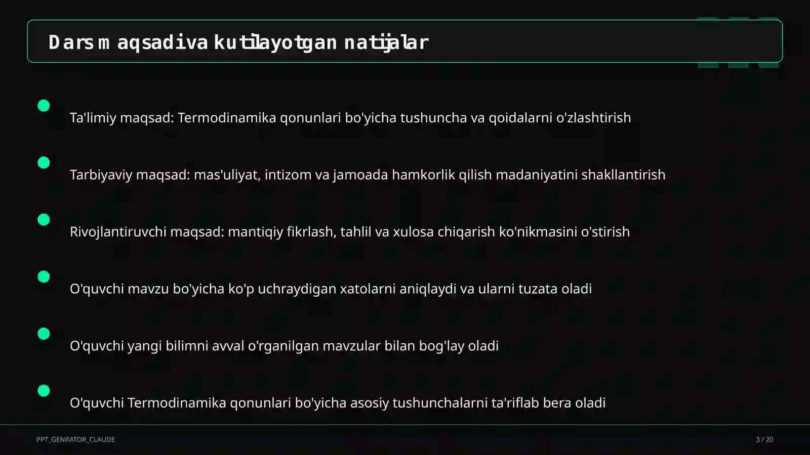 Termodinamika qonunlari (10-sinf) 3