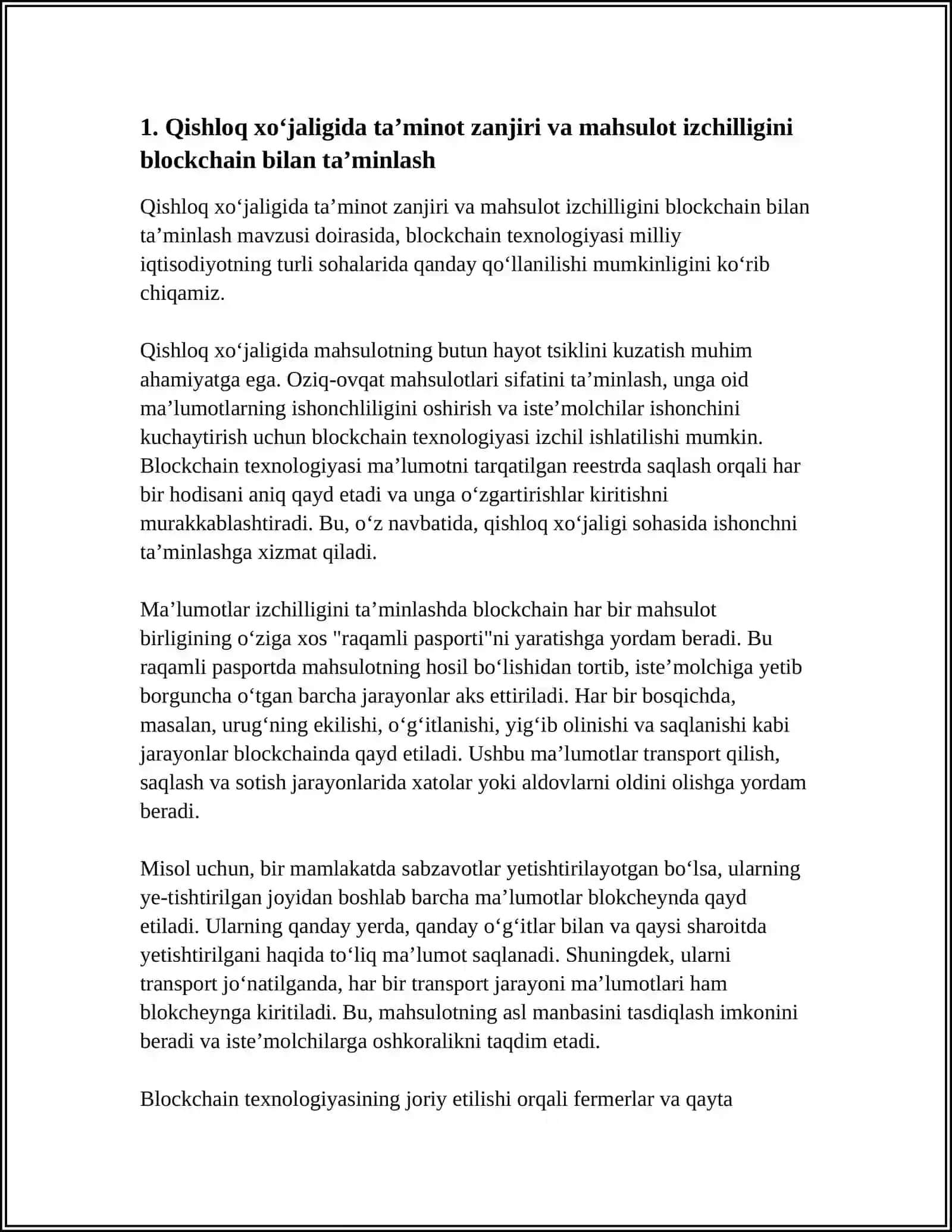 MILLIY IQTISODIYOTNI TURLI SOHALARIDA BLOKCHEYN TEXNOLOGIYASIDAN FOYDALANISH YULLARI 3