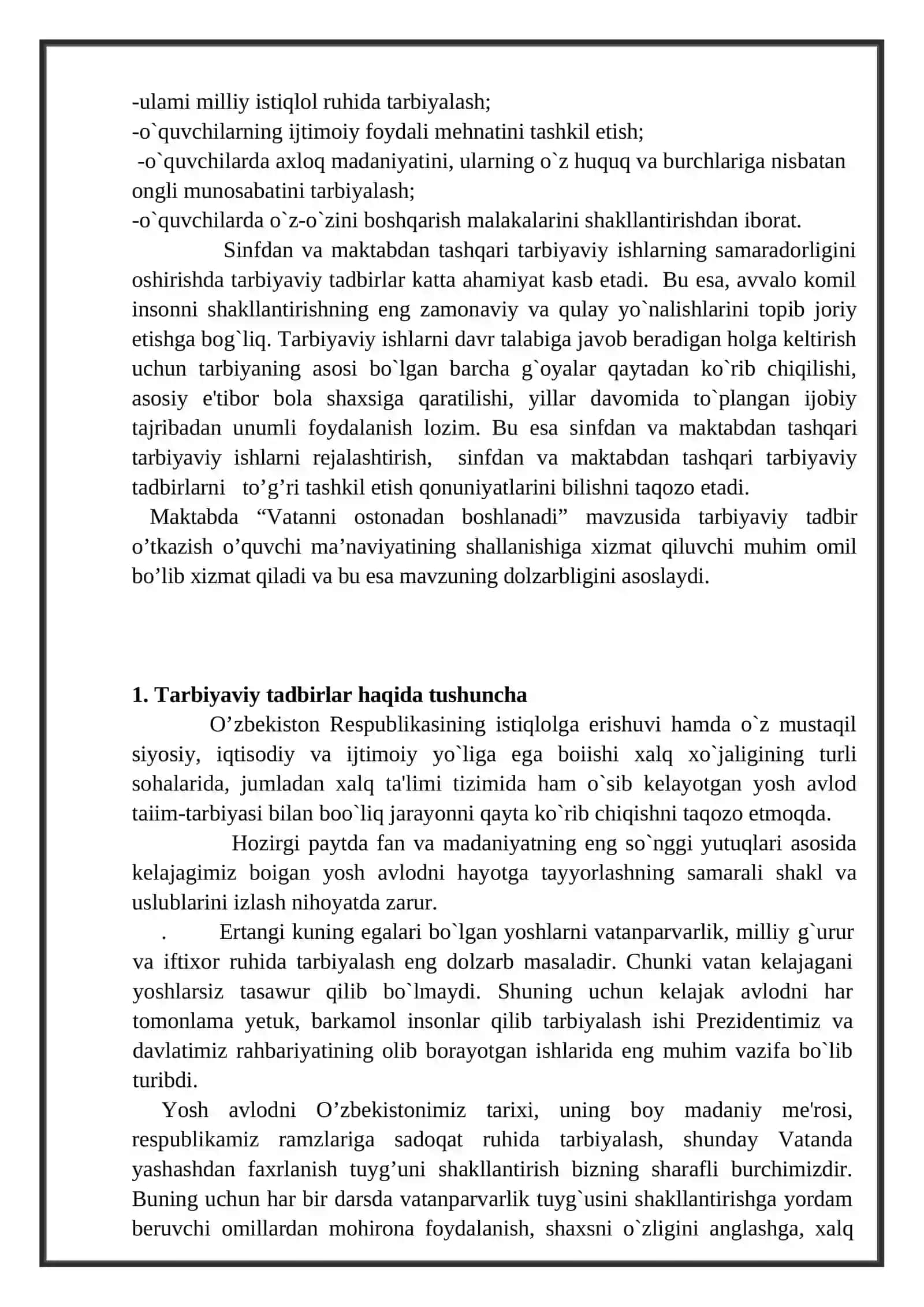 Tarbiyaviy tadbirlarni tashkil etish usullari 3
