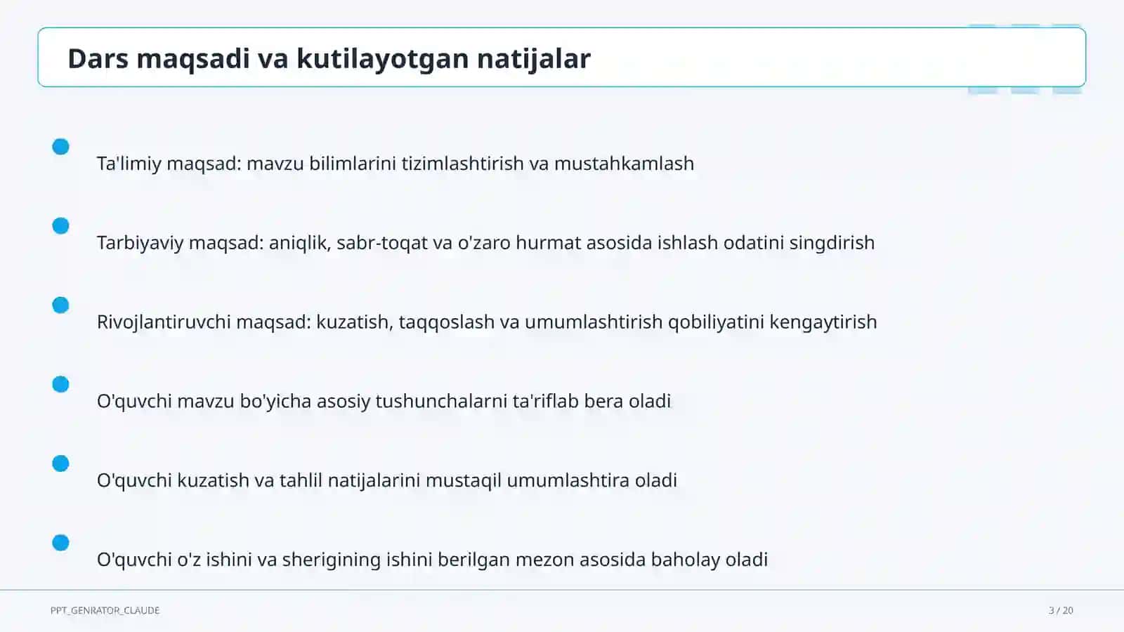 Sonli tengsizliklar va ularning xossalari (8-sinf) 3