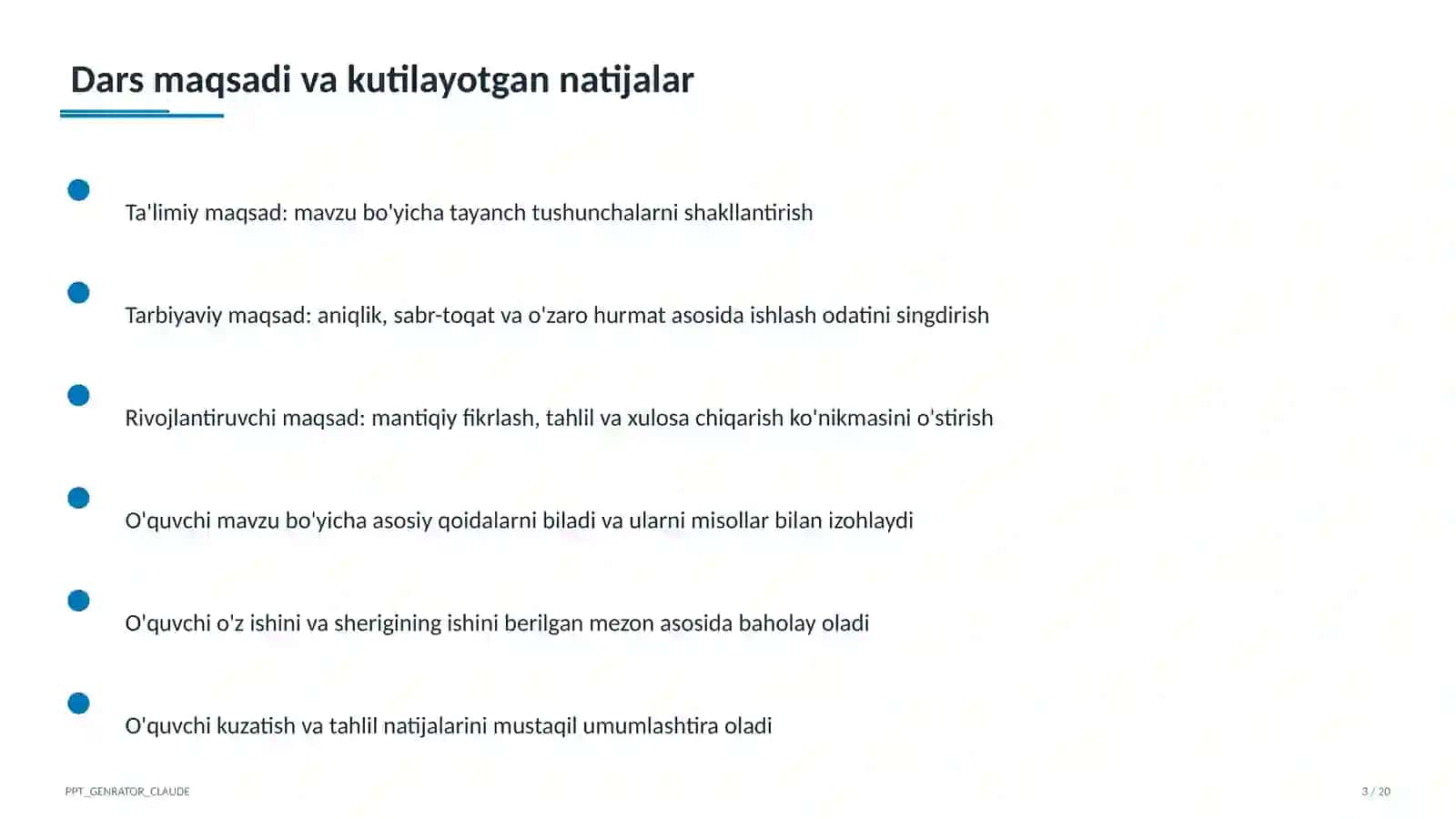 Countable and uncountable nouns (5-sinf) 3