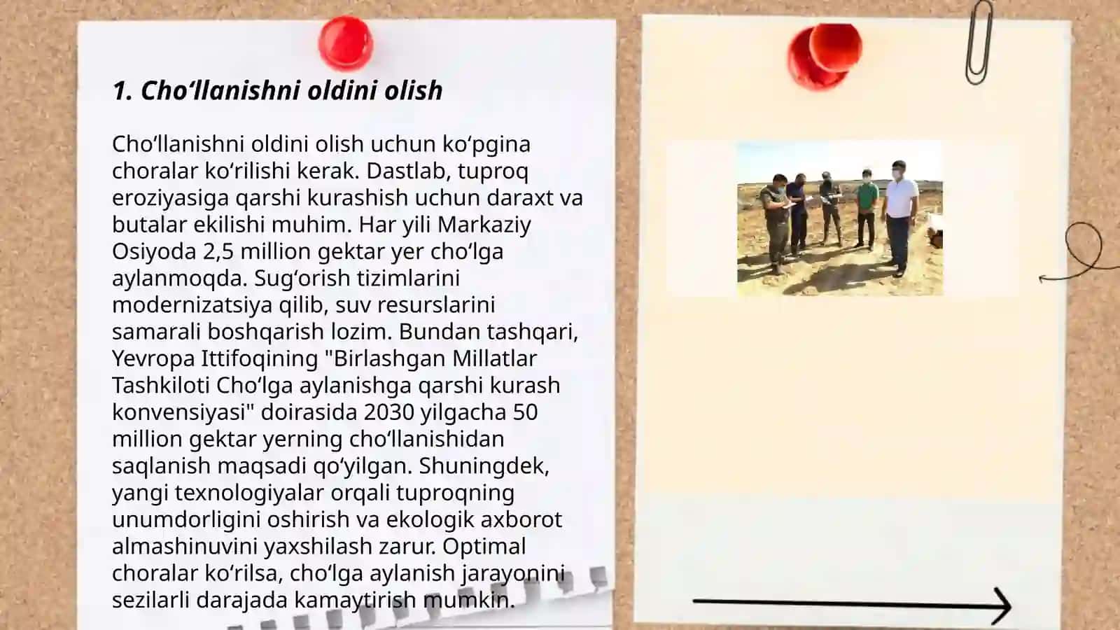 Choʻllanishni oldini olish 3