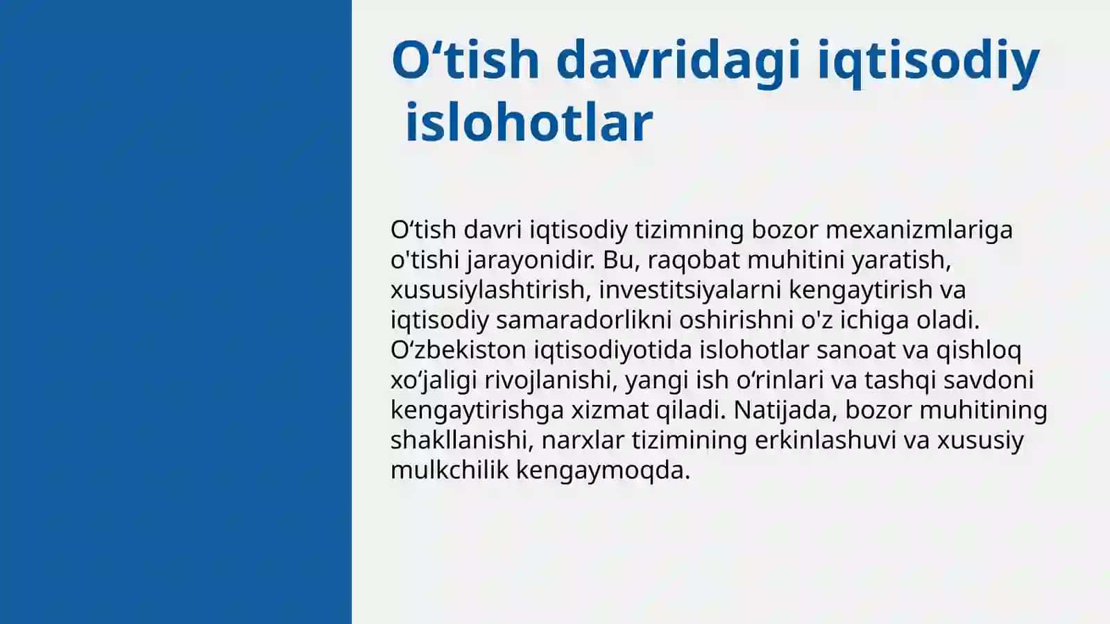 Bozor iqtisodiyoti mazmuni va unga o‘tish yo‘llari 3