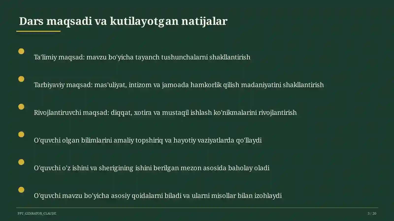 O'qituvchilarning Milliy sertifikatiga tayyorgarlik 3