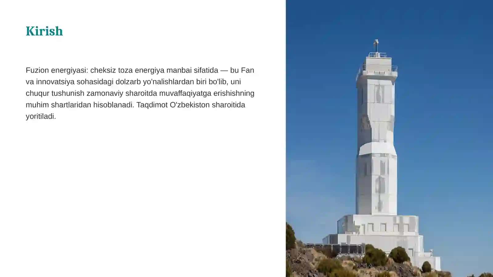 Fuzion energiyasi: cheksiz toza energiya manbai sifatida 3
