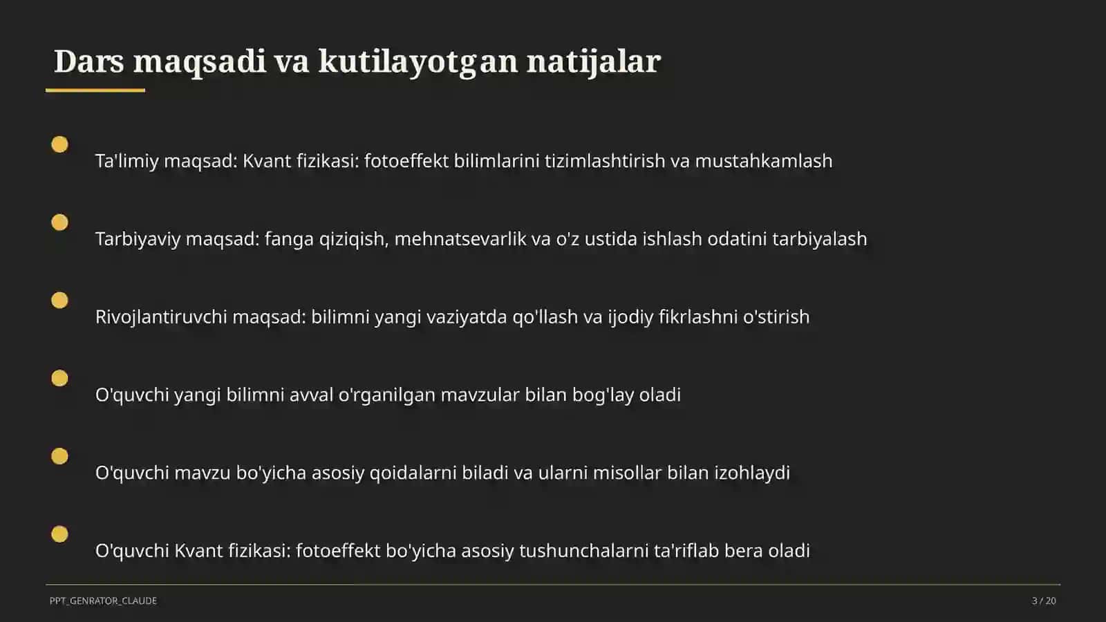 Kvant fizikasi: fotoeffekt (11-sinf) 3