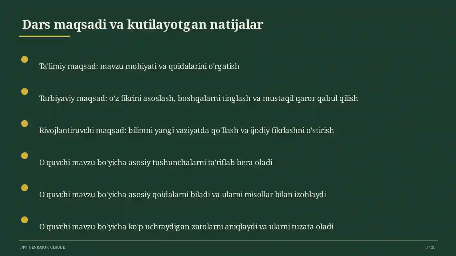 Unli va undosh tovushlarning tasnifi (5-sinf) 3
