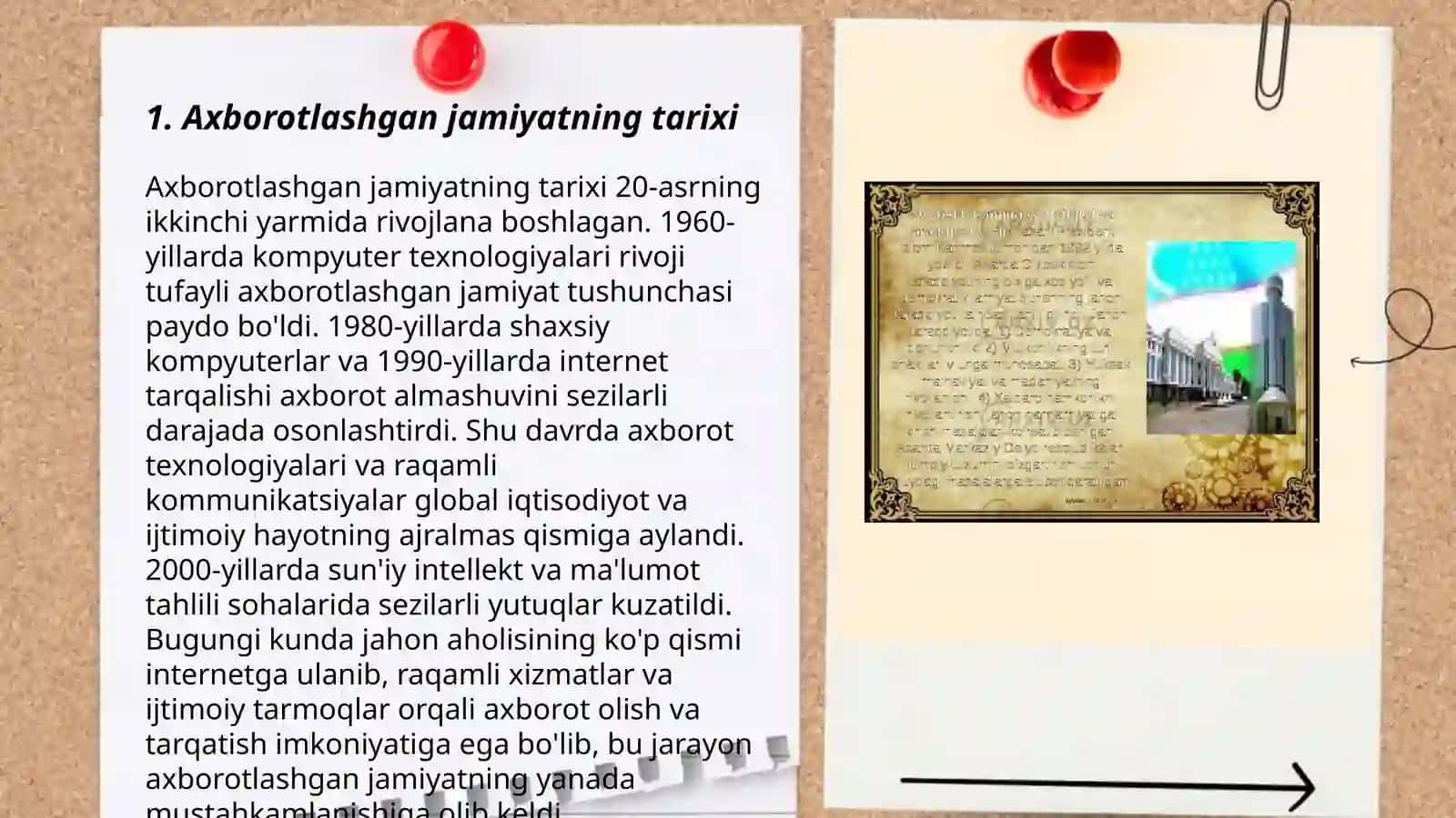 Axborotlashgan jamiyat va uning istiqbollari 3