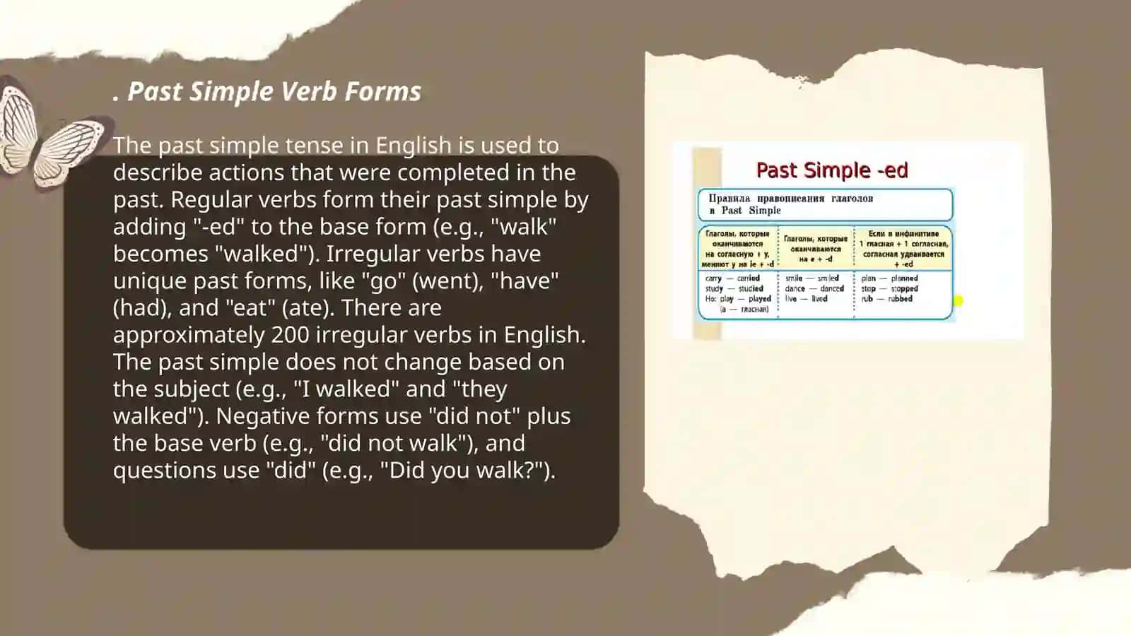 Past Simple 3