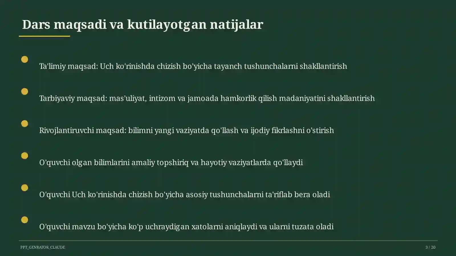 Chizmachilik (8-sinf) 3